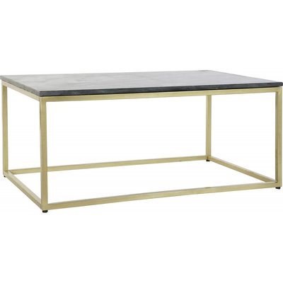Table basse marbre, touche dorée, Glam RECOLLECTION