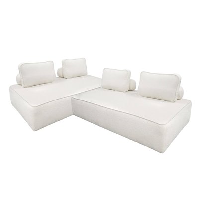 Chauffeuse pour canapé modulable bouclette 2 places (lot de 2) BAO SWEEEK