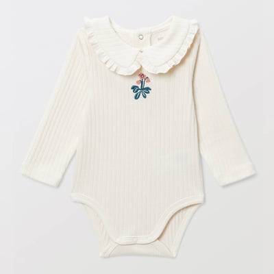 BODY MANCHES LONGUES COL COTES F BOUT'CHOU