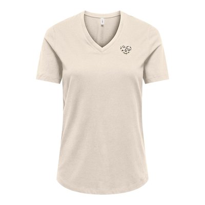Tee shirt col v manches courtes ONLY