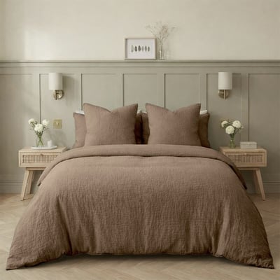 Parure + taies 50x70 gaze de coton ALMA Made in Europe FEBRONIE
