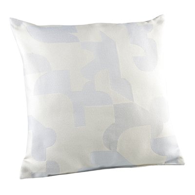 Coussin jacquard géométrique texturé rétro LINDER