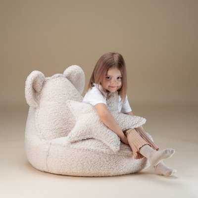 Pouf enfant ourson bouclette DOUDOU WIGIWAMA