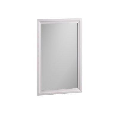 Miroir de salle de bain rectangulaire en MDF blanc, CHARM SENSEA