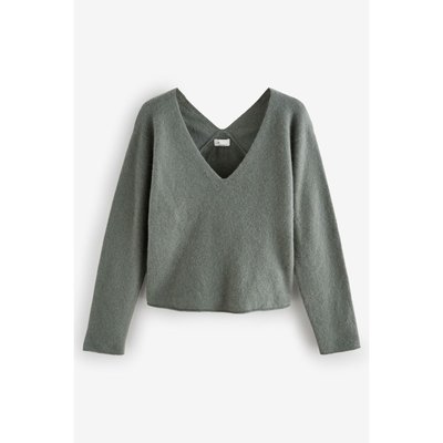 Pull en maille à col v 100 % cachemire NEXT