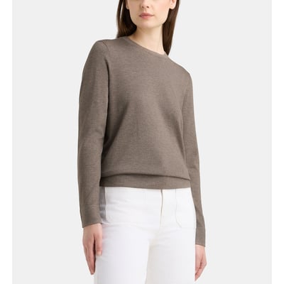Pull droit nya r fine maille col rond GALERIES LAFAYETTE