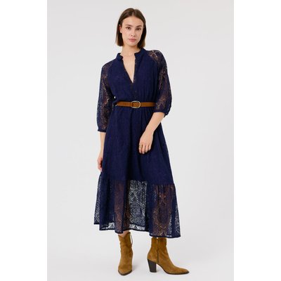 Robe longue en dentelle avec manches trois-quarts ALISHA ARTLOVE