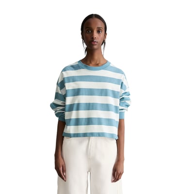 T-shirt long rayé relaxed en jersey lourd MARC O’POLO DENIM