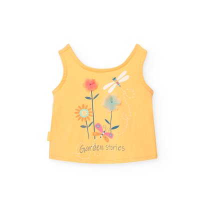 T-shirt en coton avec dessin frontal BOBOLI