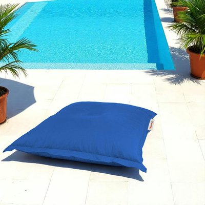 Pouf coussin de sol extérieur bleu - 100 cm ARTA PIER IMPORT