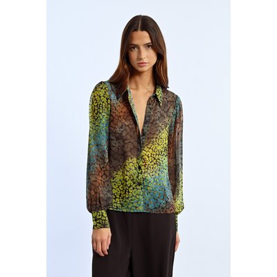 Chemise imprimée en transparence LILI SIDONIO