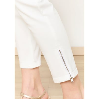 Pantalon slim avec fermeture éclair LOLALIZA