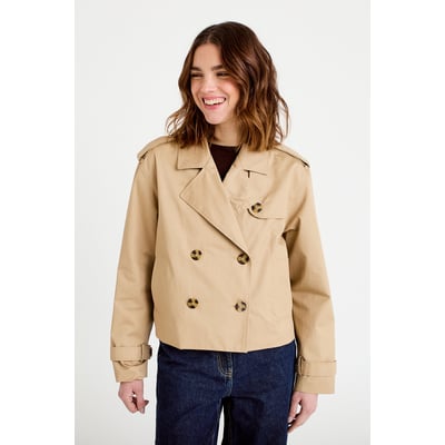 Trench droit court col tailleur CACHE CACHE
