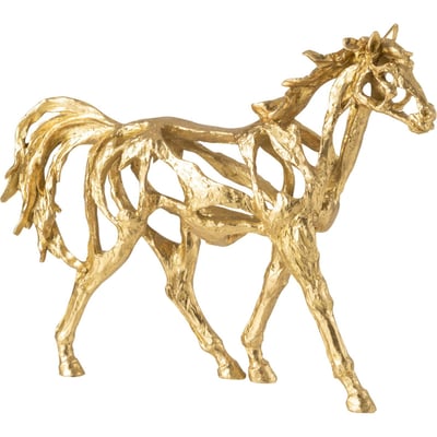 Figurine cheval de course en résine RECOLLECTION