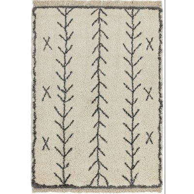 Tapis style berbère à franges effet laine DIKO NOVATREND