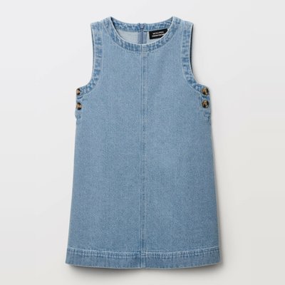 Robe chasuble en jean MONOPRIX