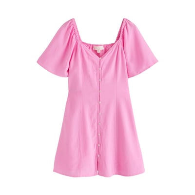 Robe courte à manches bouffantes NEXT