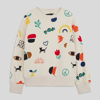 Sweat imprimé contenant du coton BIO MONOPRIX