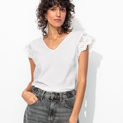 Top détail dentelle PROMOD