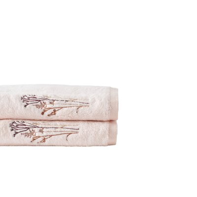 Drap de bain coton et viscose de bambou AURA CARRE BLANC