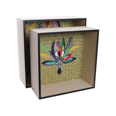 Etagères en bois Tropical Paradise Exotique (Lot de 2) CMP