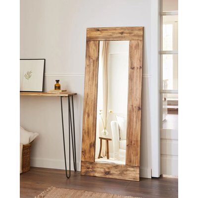 Miroir mural en bois de sapin récupéré - KAMIS HANNUN