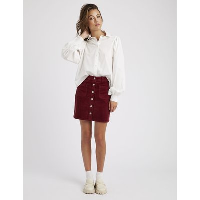 Jupe velours rouge La Redoute