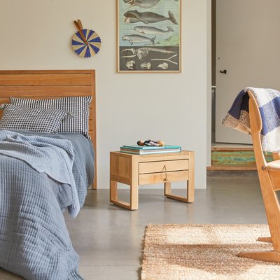 Chevet enfant en teck massif MINIMALYS TIKAMOON