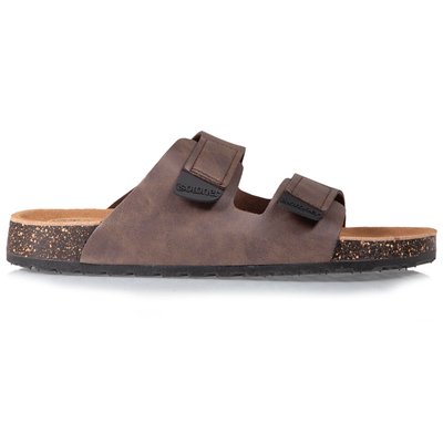 Sandales sandales à brides ultra confortables, à scratch, semelle intérieure cuir ISOTONER