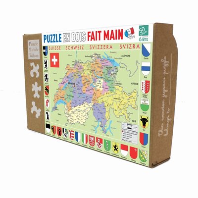 Puzzle Carte de Suisse PUZZLE MICHELE WILSON