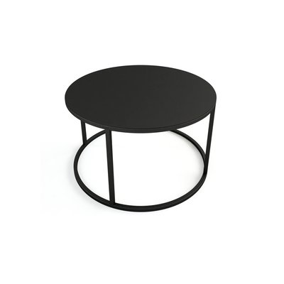 Table basse VESINA X - Blanc - Ø 80 - 45cm METALLBUDE