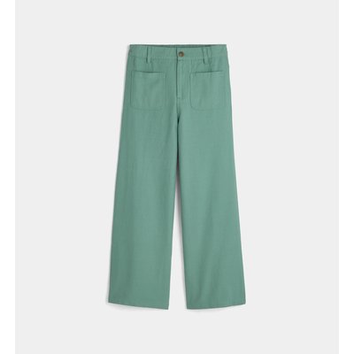 Pantalon Droit Apalerme Bis En Sergé De Coton Bio CADET ROUSSELLE