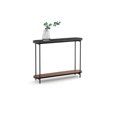 Gil Marble-Effect Glass-Topped Console Table LA REDOUTE INTERIEURS