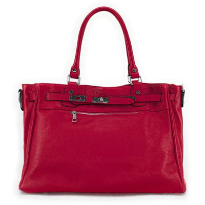 Sac cabas en cuir grainé JANET SILVER OH MY BAG