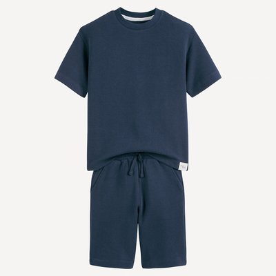 Ensemble t-shirt et short en nid d'abeille LA REDOUTE COLLECTIONS