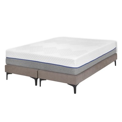 Pack de 2 sommiers tapissiers avec matelas Bois massif  HILIANA AKITEN RETAIL