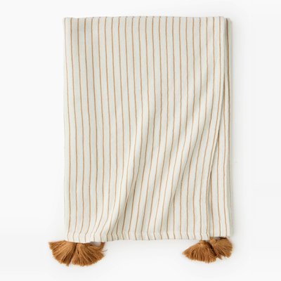 Fouta doublée imprimé, 100x180cm. Extérieur en coton issu de l_agriculture biologique MONOPRIX