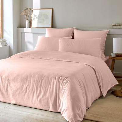Parure de lit - Housse de couette et taie Bambou Coton EDEN