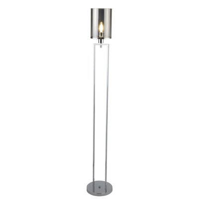 Lampadaire CATALINA 1x60W E27 Chromé Fumé BOUTICA-DESIGN