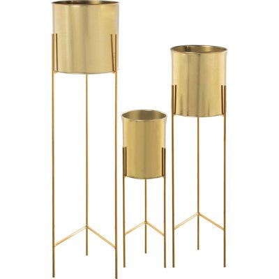 Cache-pot en métal, design élégant (lot de 3) RECOLLECTION