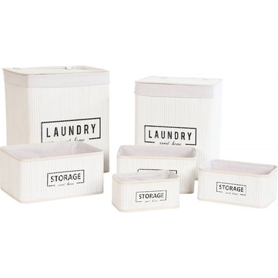 Panier en bambou (lot de 6), Basicos RECOLLECTION