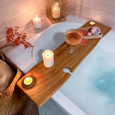 Полка для ванной из массива карагача SO'HOME
