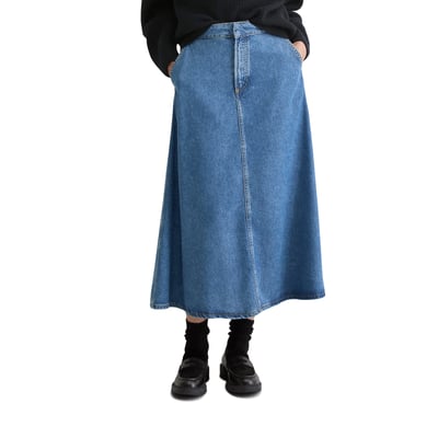 Jupe en jean mi longue La Redoute