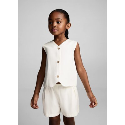 Gilet lin boutons MANGO BABY