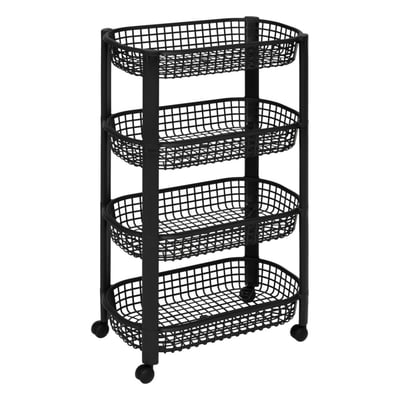 Resserre Avec Paniers 4 Niveaux Noir ATMOSPHERA