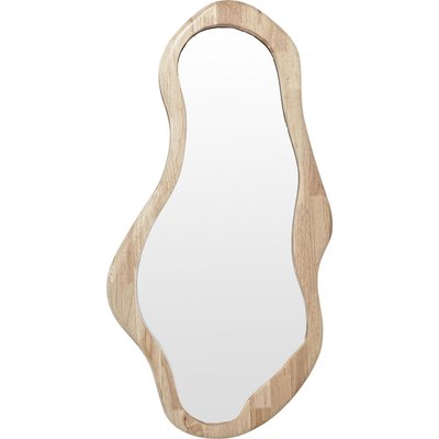 Miroir mural ondulé en bois naturel pour décoration murale RECOLLECTION