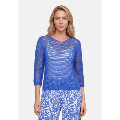 Pull-over en maille ajourée à manches 3/4 BETTY BARCLAY