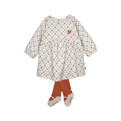Ensemble robe manches longues en maille et collant prisca SUCRE D'ORGE