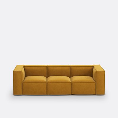 Modulaire zetel, 3-zit, getextureerd fluweel, Seven LA REDOUTE INTERIEURS