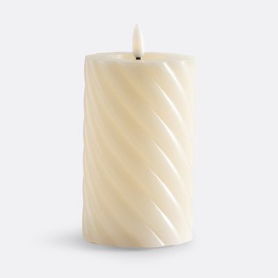 Bougie LED torsadée en cire H14,8 cm, Caspar LA REDOUTE INTERIEURS